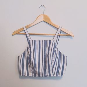 American Eagle 100% Cotton Lined Singlet Strap Crop Top